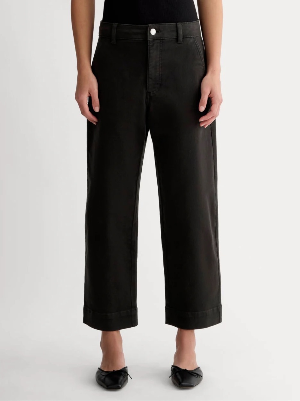 Everlane The Utility Straight-Leg Pant black women’s Size 6 NWOT